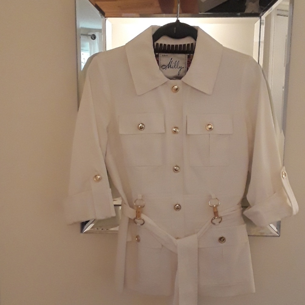 Gorgeous White Milly Safari Blazer